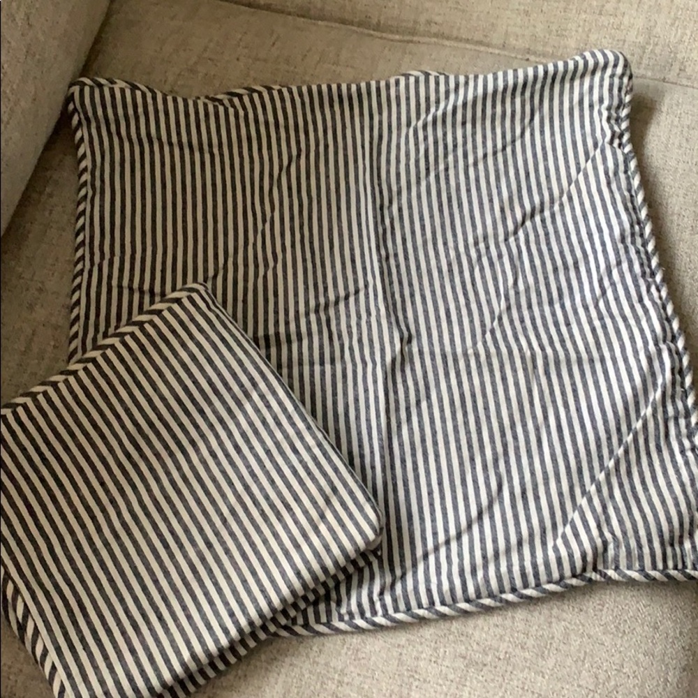 20” Pottery Barn Wheaton Stripe Pillow Cover
